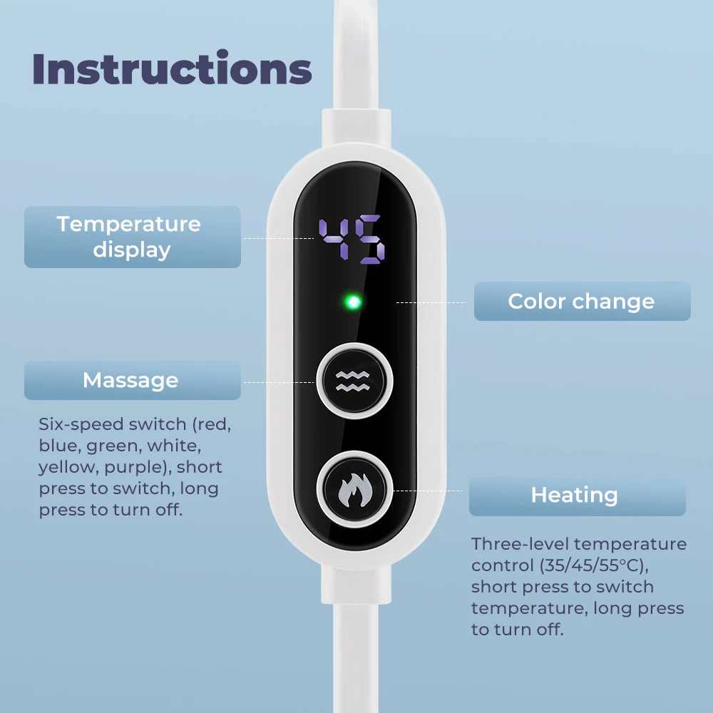 USB Charging Hot Compress Eye Mask Dry Eyes Relief Heated Massage Steam Eyemask with Remote Control Office Sleeping Eye Shade