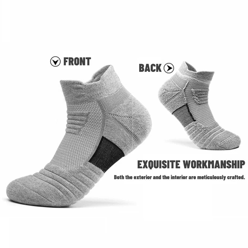 Running Compression Socks for Men Women  Anti-Blister Moisture Wicking Athletic Hiking Basketball Socks Cushion Socks